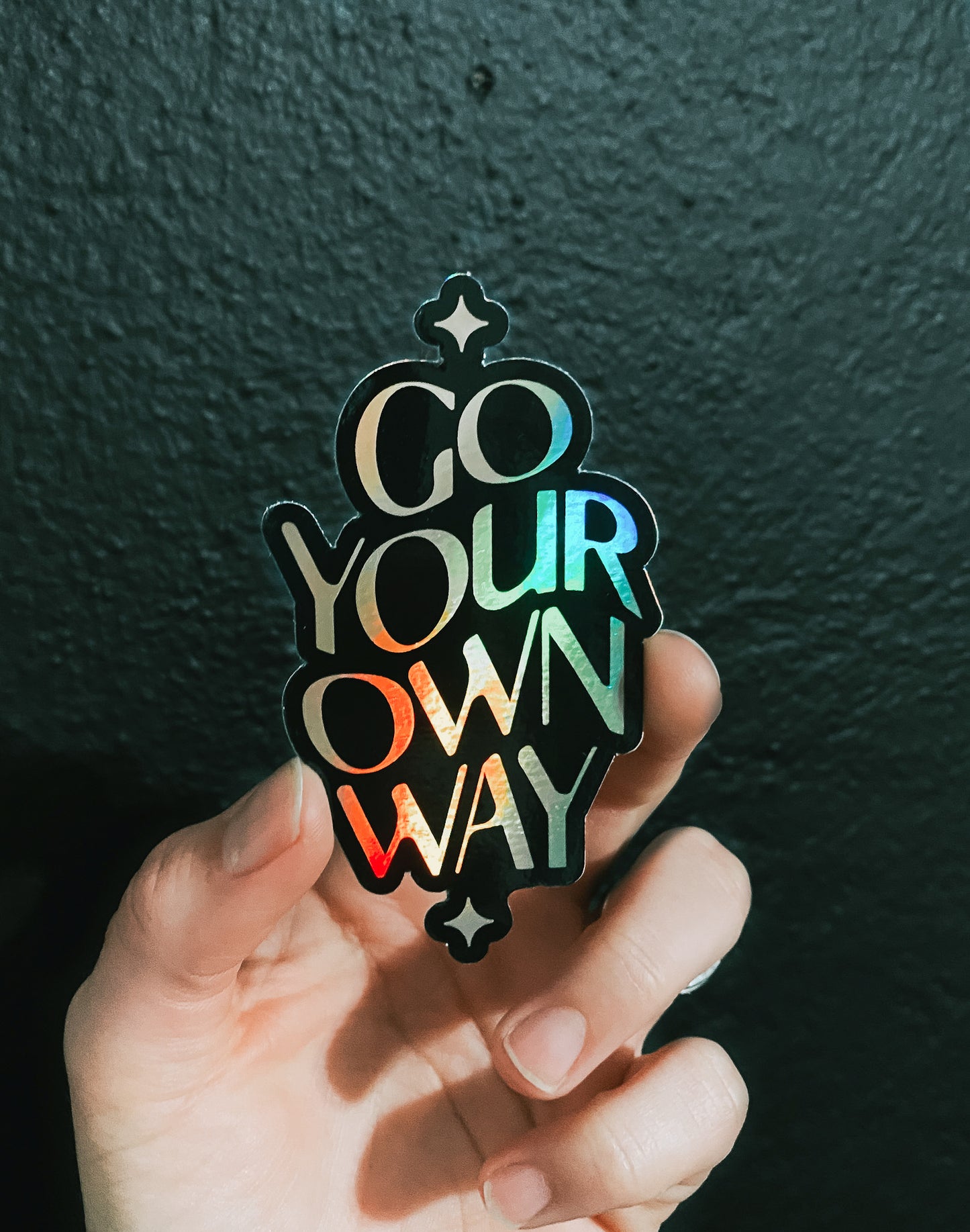 go your own way // sticker
