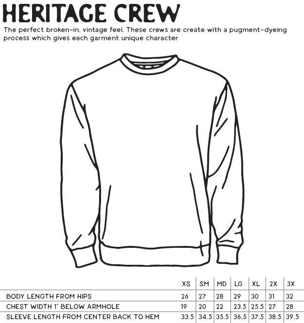 Hell or high water // Heritage crew neck sweatshirt