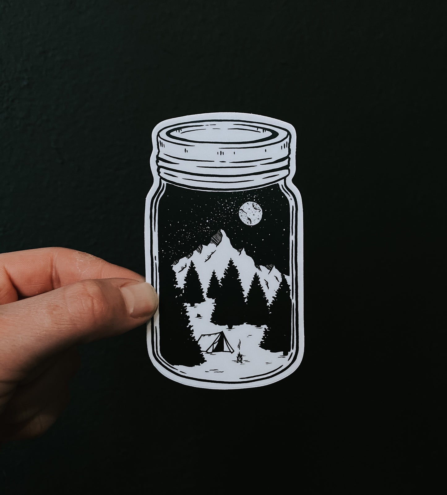 moonshine & mountain time // sticker