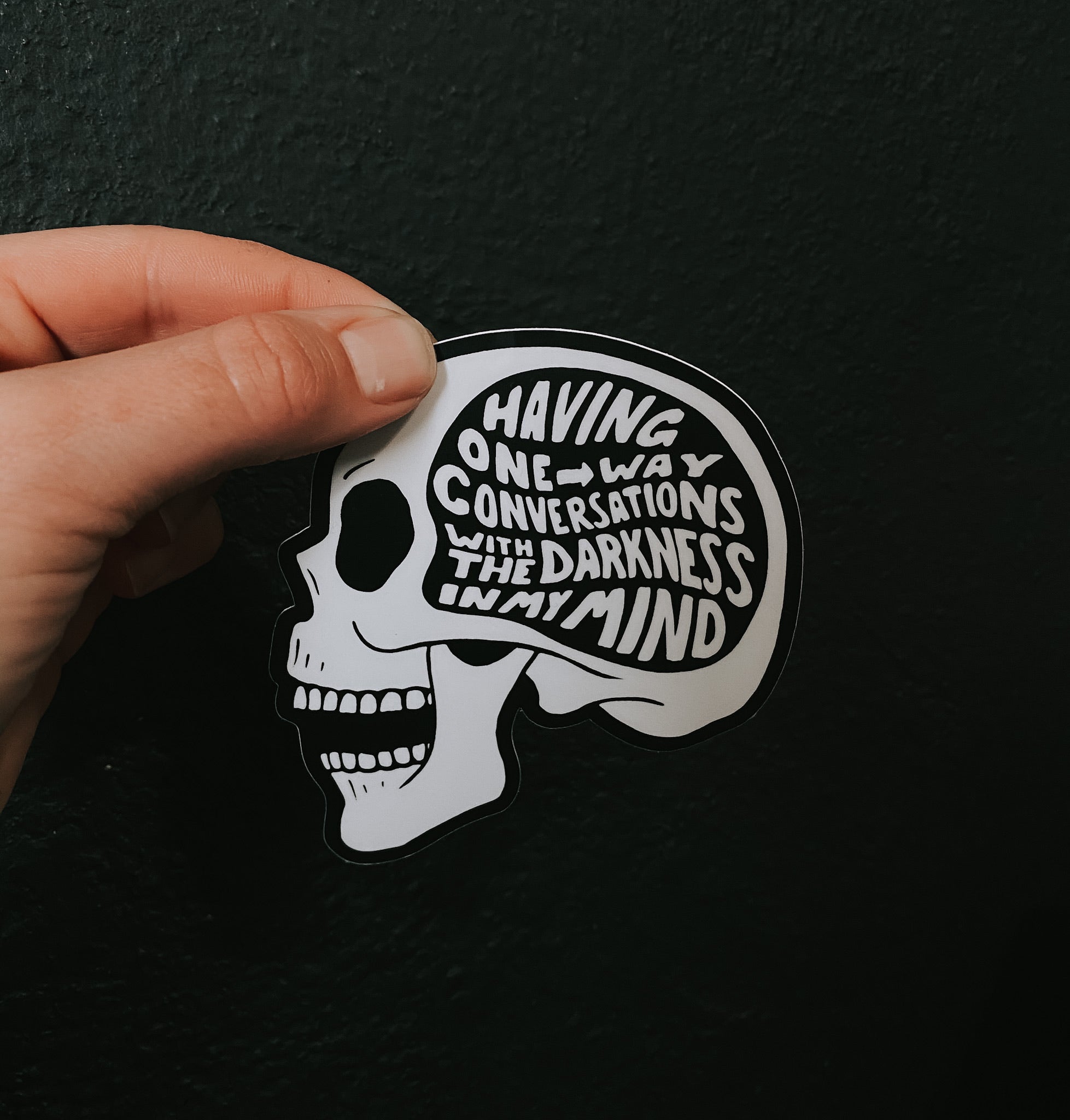 Deep Mind Sticker Dark mind // sticker – Hippie's Daughter