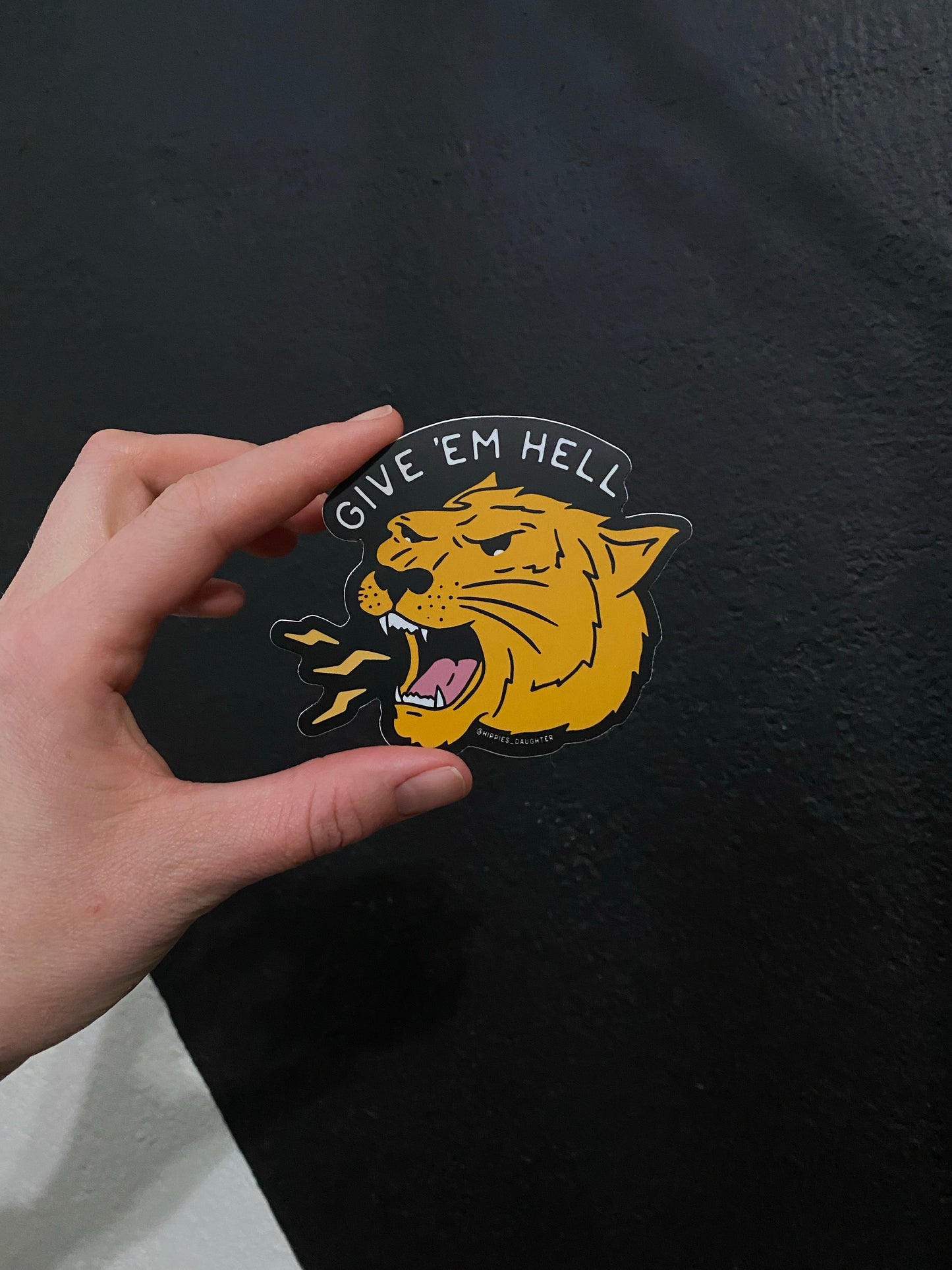 Give ‘em hell // sticker