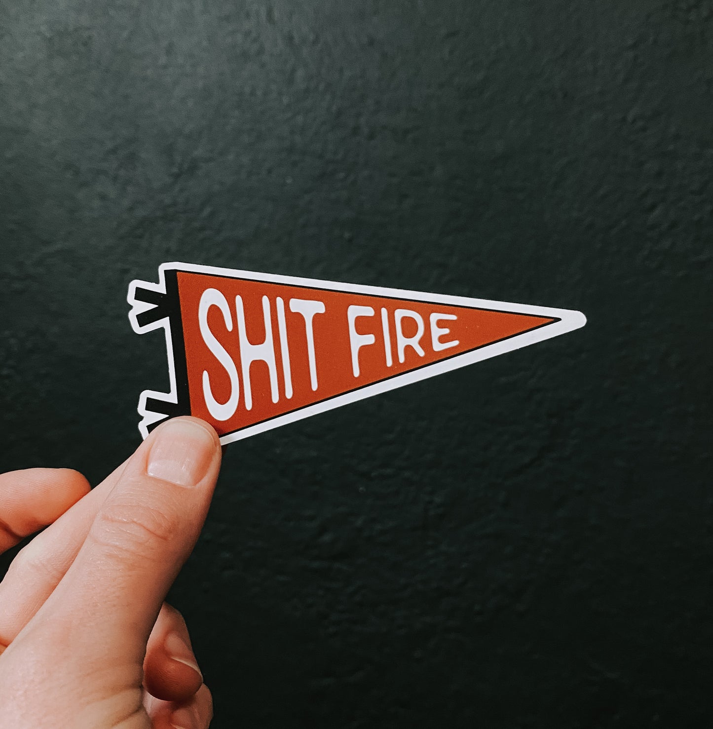 Shit fire pennant // magnet
