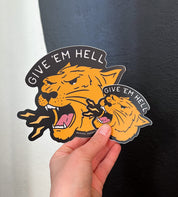 JUMBO give 'em hell // sticker