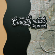 country roads // sticker