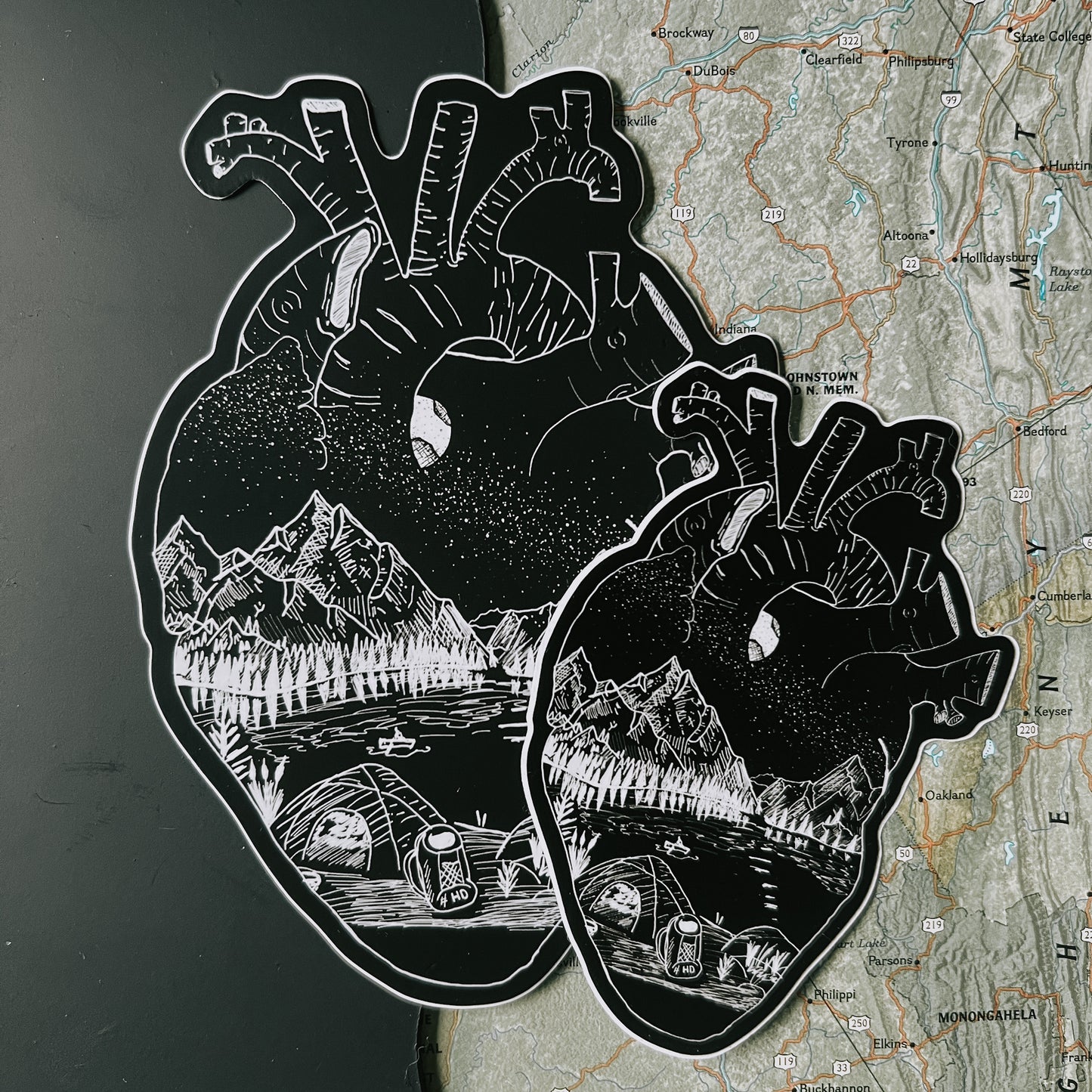 JUMBO heart full of adventure // sticker