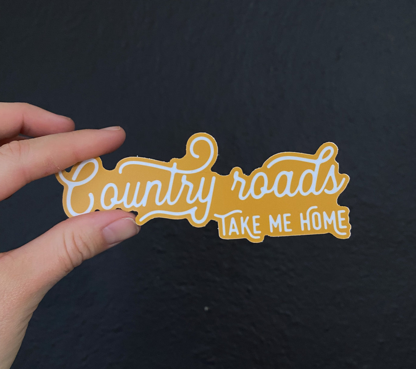 country roads // sticker