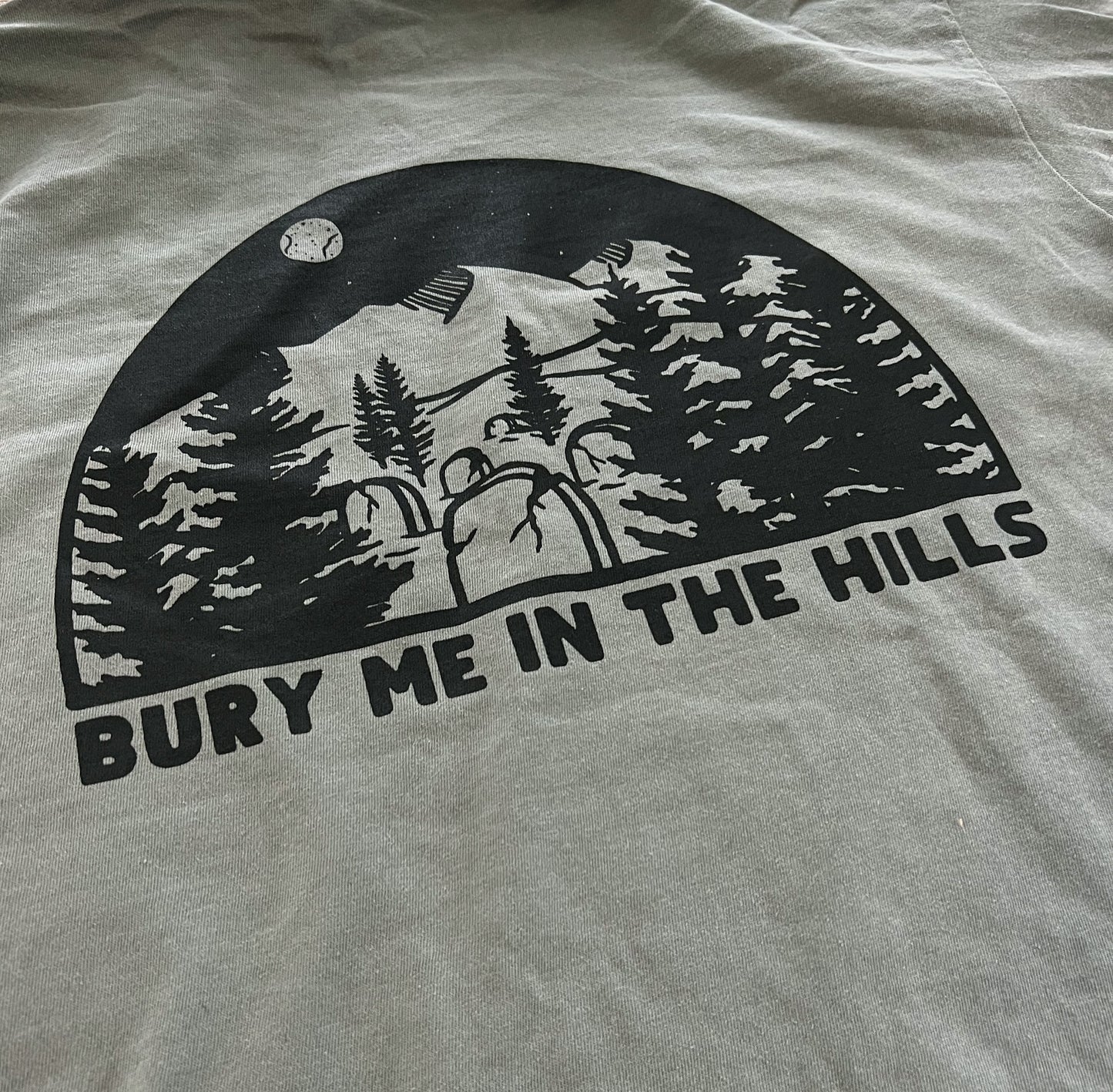 Bury me in the hills // pocket t-shirt