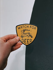 Watch for deer // magnet