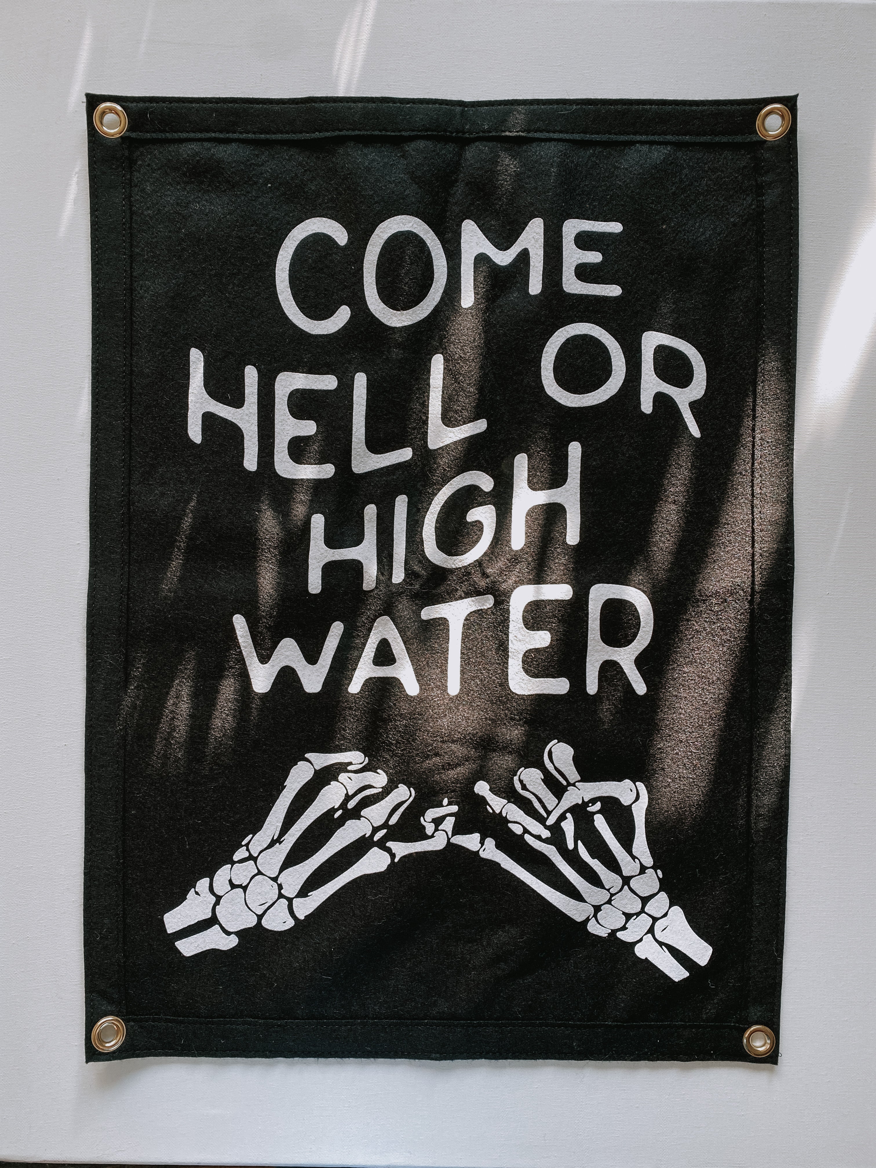 Come hell or high water // Camp flag